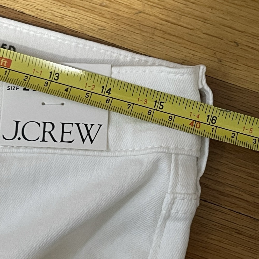 J.CREW Slim-wide Jean Size 28 White NEW Coastal Casual Beach Summer Modern CH680 - Picture 11 of 16